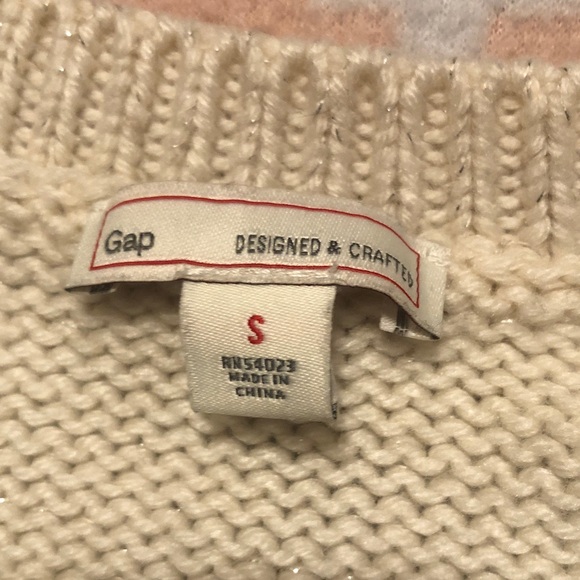 GAP Womens Off-White Knit Sweater Size Small - Picture 2 of 14